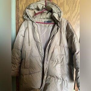 Zara women’s puffer coat